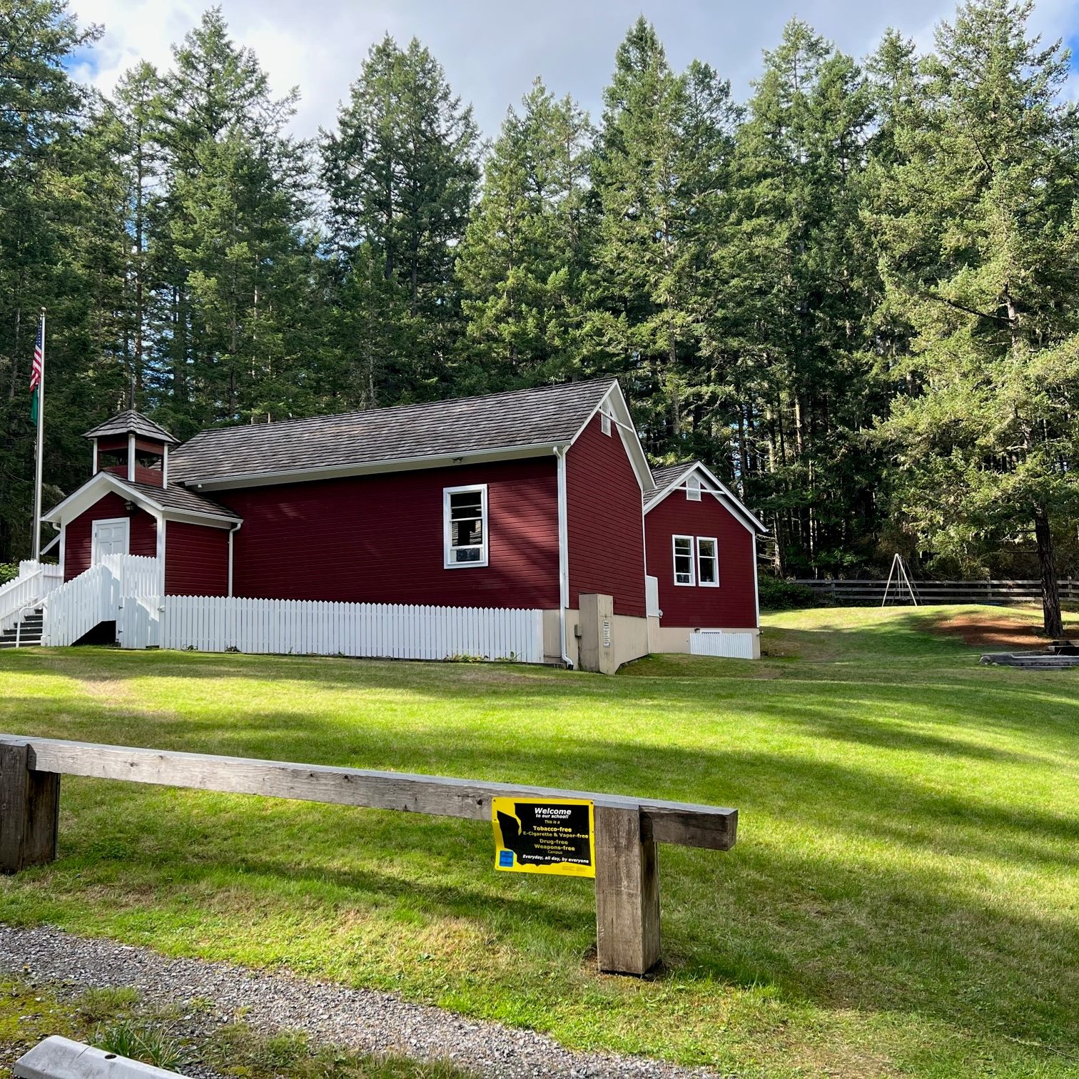 Little red schoolhouse on Shaw Island
